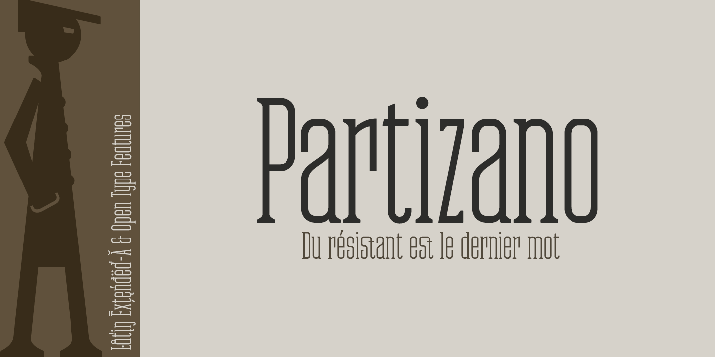 Przykład czcionki Partizano Serif Regular